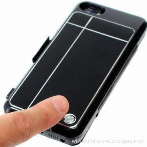 Charger Case with Leather Protected Cover for iPhone 5 with 2,600mAh Capacity